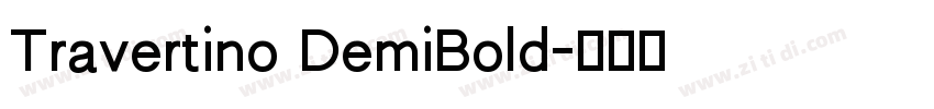 Travertino DemiBold字体转换